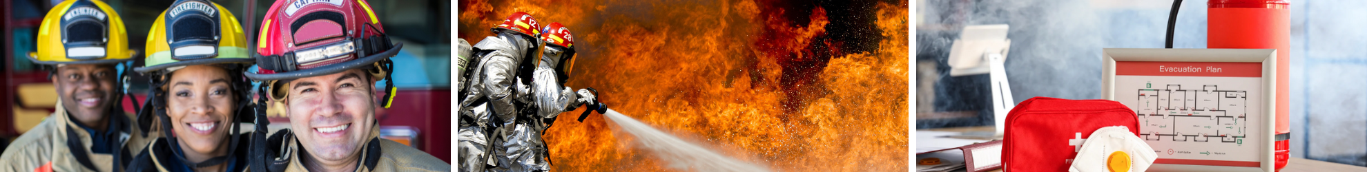 Photo de pompiers et de leurs principaux services décris ci-haut