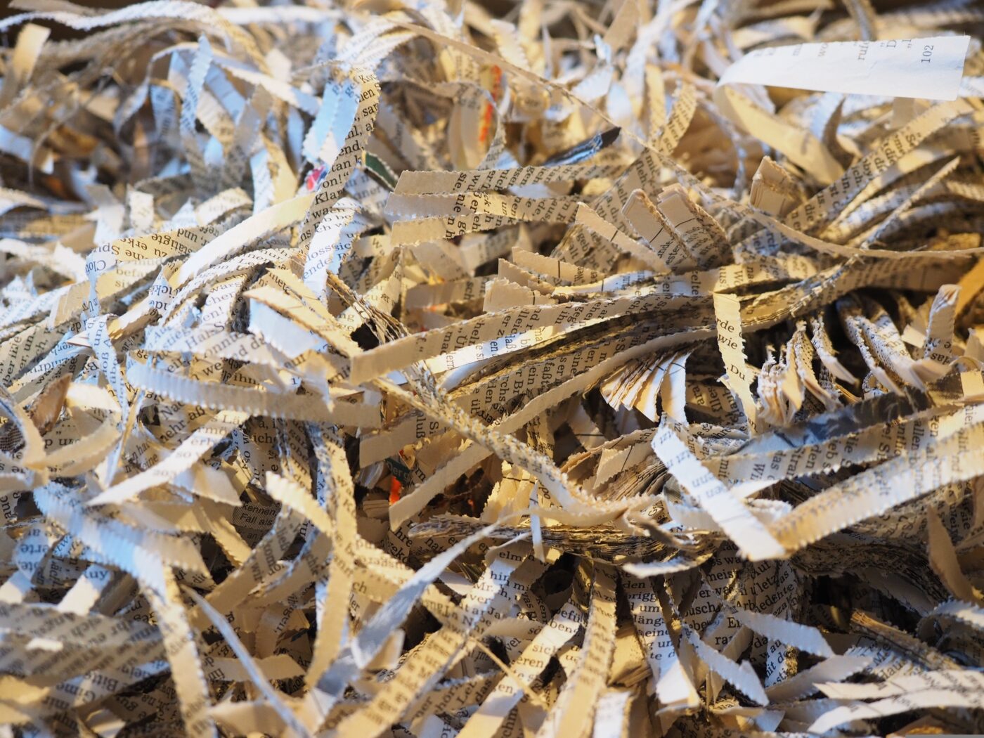 Shredded paper